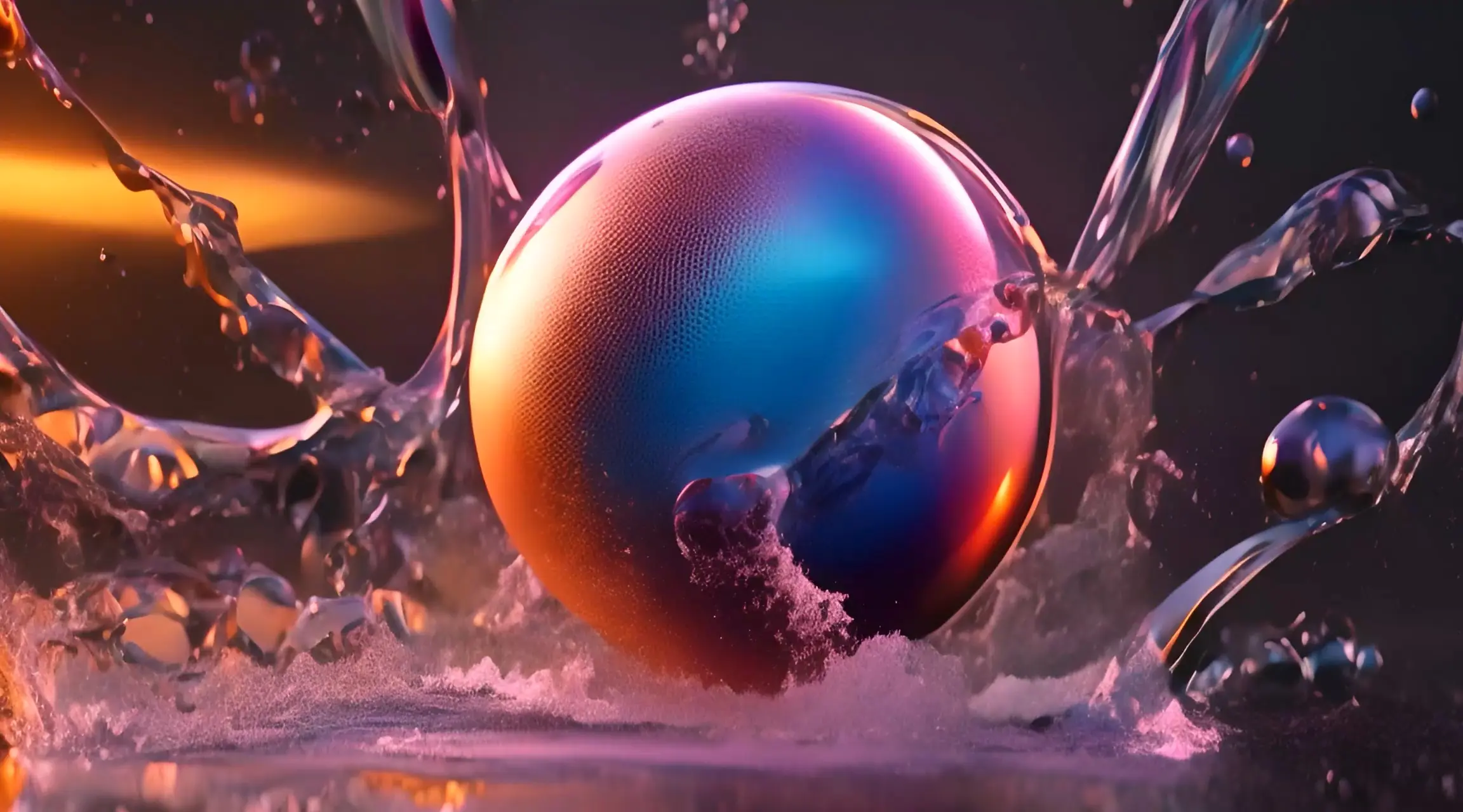 Hydrodynamic Sphere Aquatic Stock Video